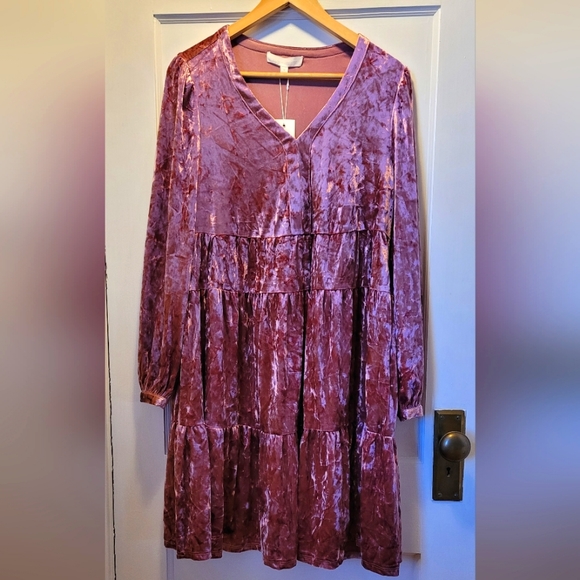 ❤️❤️ Addison Parker Blush Velvet Dress-Nordstrom - Picture 2 of 9